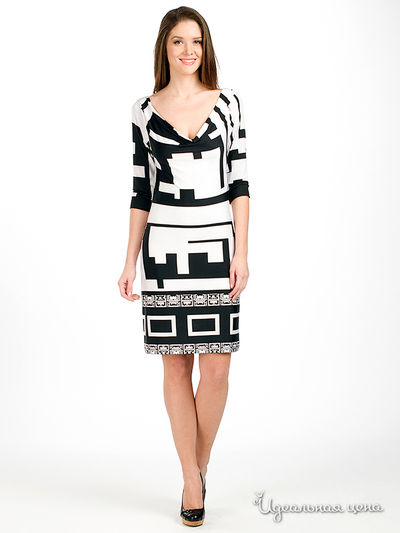 Платье Analily, цвет цвет черный / белый