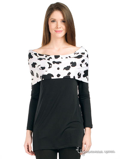Блузка Analily, цвет цвет черный / белый