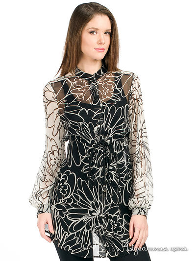 Платье-туника Analily, цвет цвет черный / белый