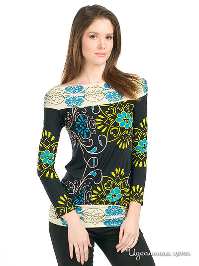 Блуза Analily, цвет цвет синий / черный / бежевый