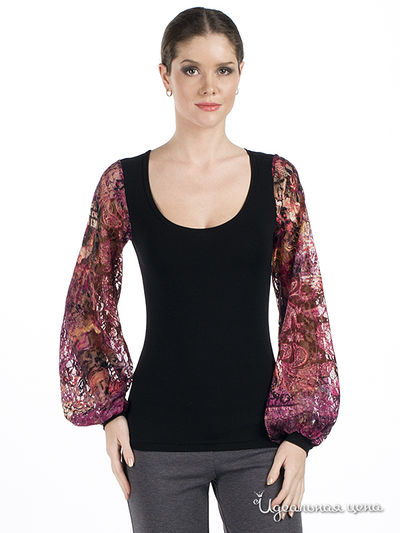 Блуза Adzhedo, цвет цвет черный / мультиколор