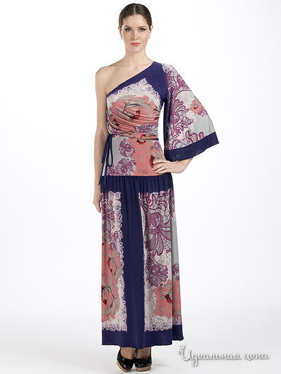 Платье Adzhedo женское, цвет фиолетовый / мультиколор