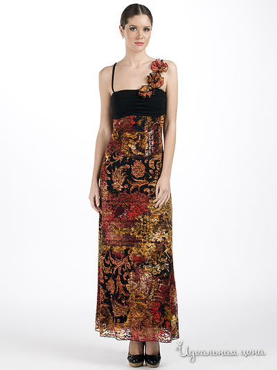 Платье Adzhedo, цвет цвет черный / мультиколор