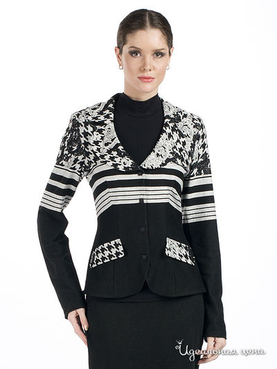 Жакет Adzhedo, цвет цвет черный / светло-серый