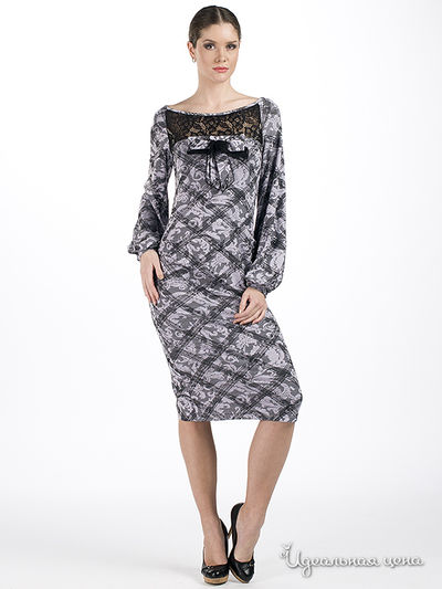 Платье Adzhedo, цвет цвет бледно-розовый / серый