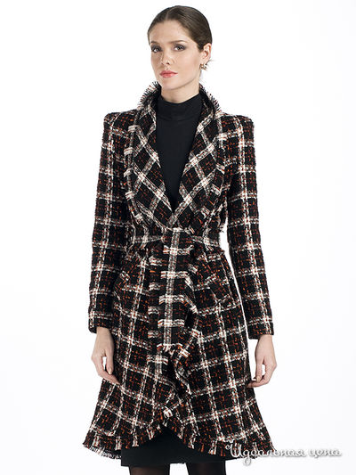 Кардиган Adzhedo, цвет цвет терракотовый / черный / белый