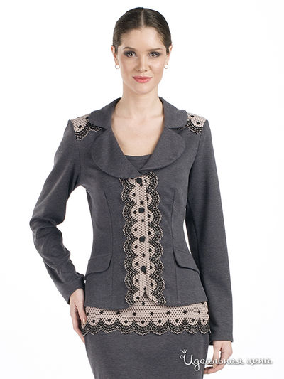 Жакет Adzhedo, цвет цвет серый