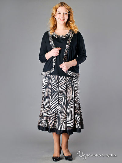 Юбка PERSONAL CHOICE, цвет цвет коричневый / черный