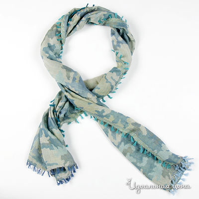 Палантин Mala Alisha, цвет цвет бирюзовый / бежевый