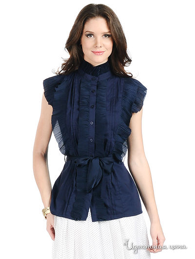 Блузка Silvian Heach, цвет цвет синий