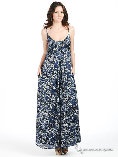 Платье Silvian Heach, цвет цвет темно-синий / бежевый