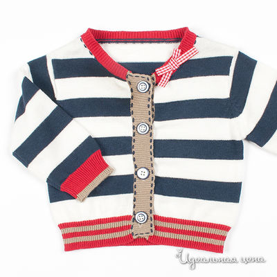 Кардиган Deux par Deux, цвет цвет синий / белый