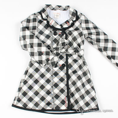 Пальто Deux par Deux, цвет цвет белый / черный