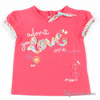 Футболка Deux par Deux, цвет цвет малиновый