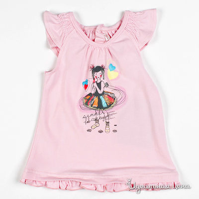 Футболка Deux par Deux, цвет цвет светло-розовый