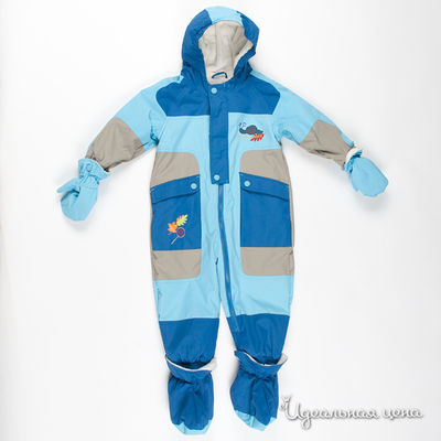 Комбинезон Deux par Deux, цвет цвет голубой