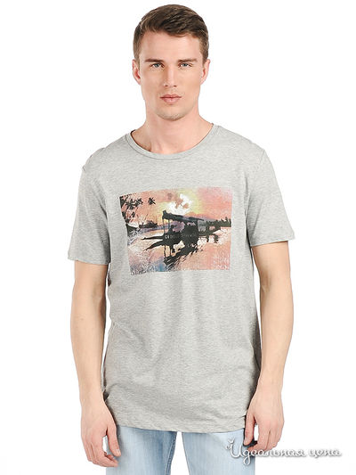 Футболка Мультибренд, цвет цвет серый