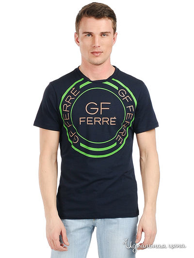 Футболка Мультибренд, цвет цвет темно-синий