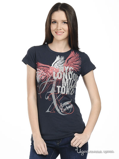 Футболка Мультибренд, цвет цвет темно-синий