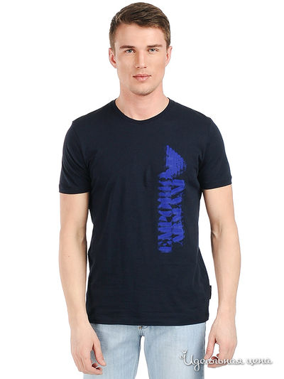 Футболка Emporio Armani, цвет цвет темно-синий