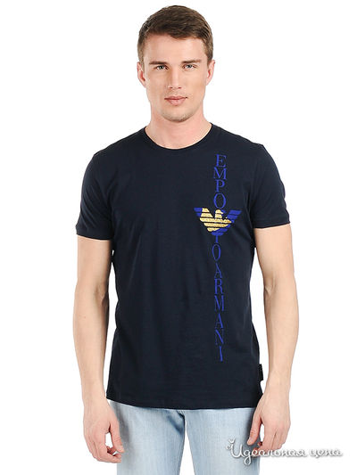 Футболка Emporio Armani, цвет цвет темно-синий