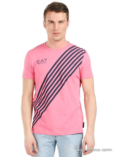 Футболка Emporio Armani, цвет цвет розовый