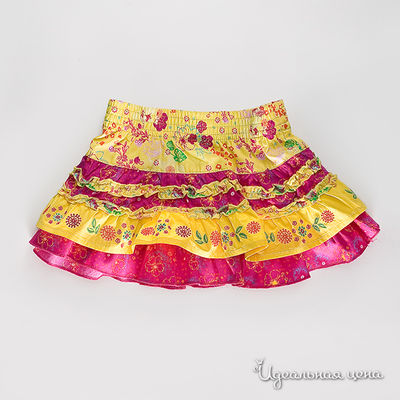 Юбка Krickets, цвет цвет желтый / ярко-розовый