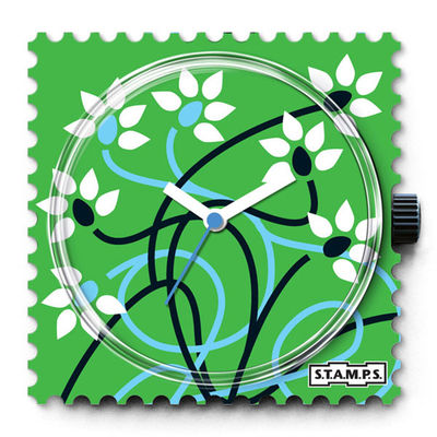 Часы Stamps, цвет цвет зеленый