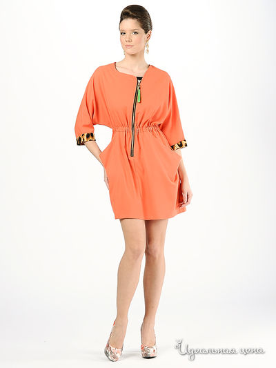 Платье Мультибренд, цвет цвет оранжевый