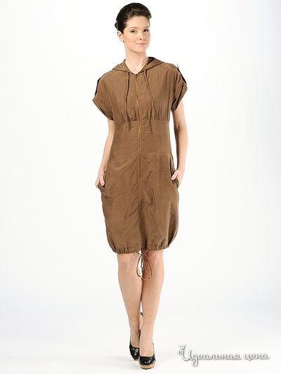 Платье Мультибренд, цвет цвет коричневый