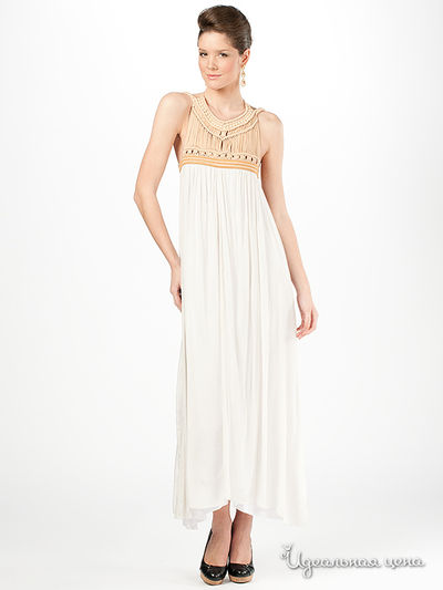 Платье Мультибренд, цвет цвет белый / бежевый