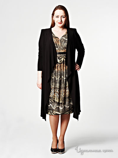 Платье Sabrina, цвет цвет черный / принт леопард