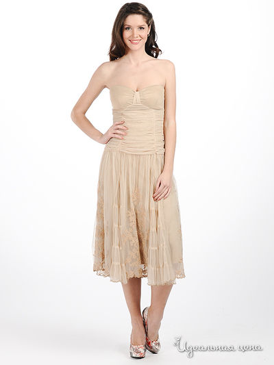 Платье Rene Derhy, цвет цвет бежевый