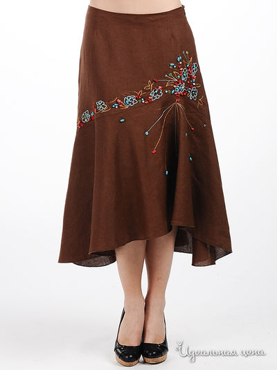 Юбка Rene Derhy, цвет цвет коричневый