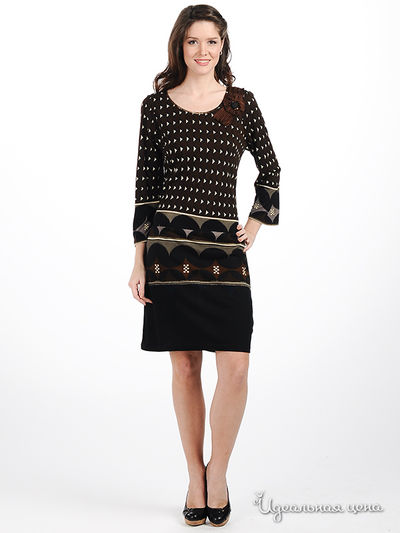 Платье Rene Derhy, цвет цвет коричневый