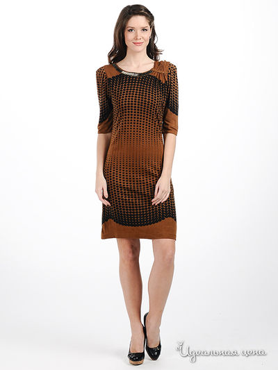 Платье Rene Derhy, цвет цвет коричневый / черный