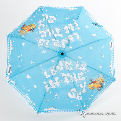 Зонт Moschino аксессуары, цвет цвет голубой