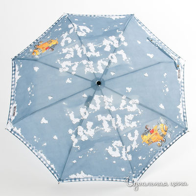 Зонт Moschino аксессуары, цвет цвет серый