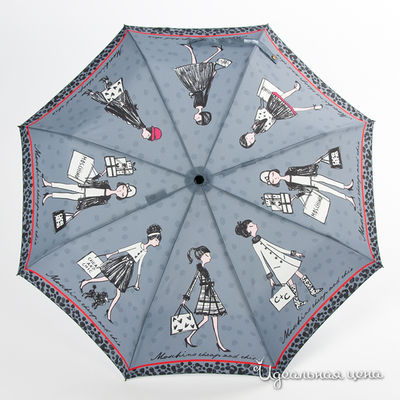 Зонт Moschino аксессуары, цвет цвет серый