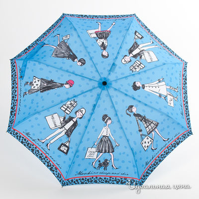 Зонт Moschino аксессуары, цвет цвет голубой