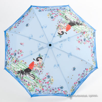 Зонт Moschino аксессуары, цвет цвет голубой