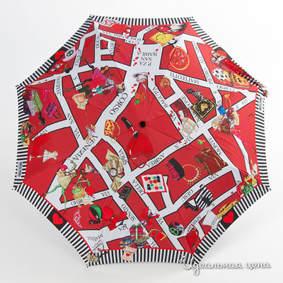 Зонт Moschino аксессуары, цвет цвет красный