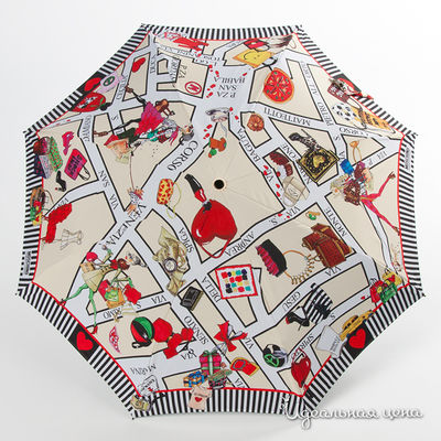 Зонт Moschino аксессуары, цвет цвет молочный