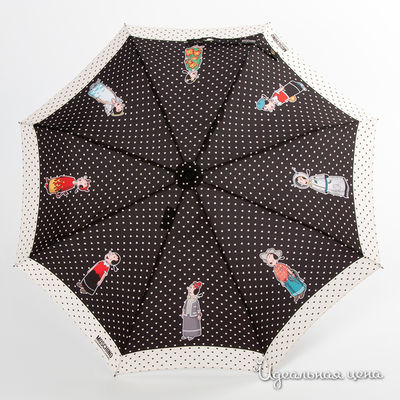 Зонт Moschino аксессуары, цвет цвет черный