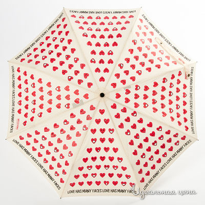 Зонт Moschino аксессуары, цвет цвет молочный