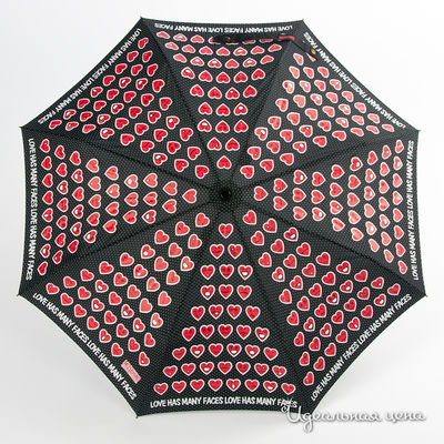 Зонт Moschino аксессуары, цвет цвет черный