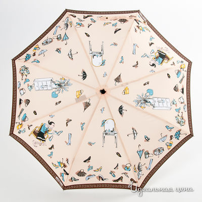 Зонт Moschino аксессуары, цвет цвет персиковый