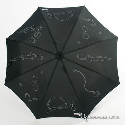 Зонт Moschino аксессуары, цвет цвет черный