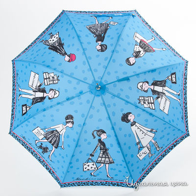 Зонт Moschino аксессуары, цвет цвет голубой