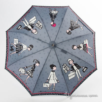 Зонт Moschino аксессуары, цвет цвет серый